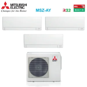 Mitsubishi Electric tri-split MSZ-AY 9000+9000+12000 BTU avec MXZ-3F68VF Wi-Fi